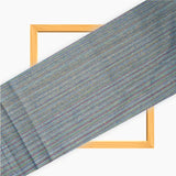 Blue Green Texture Cotton Handloom Fabric
