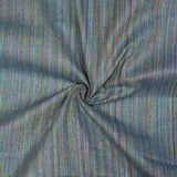 Blue Green Texture Cotton Handloom Fabric