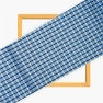 Blue White Checks Cotton Handloom Fabric