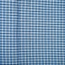 Blue White Checks Cotton Handloom Fabric