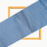 Blue White Small Checks Cotton Handloom Fabric