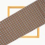 Brown White Small Checks Cotton Handloom Fabric