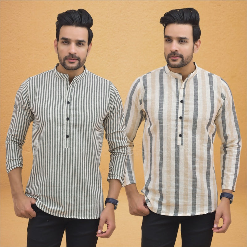 Combo Of 2 Mens Short Kurta