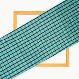 Cyan Black Checks Cotton Handloom Fabric