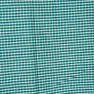 Cyan Black Small Checks Cotton Handloom Fabric