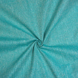 Cyan Solid Cotton Handloom Fabric