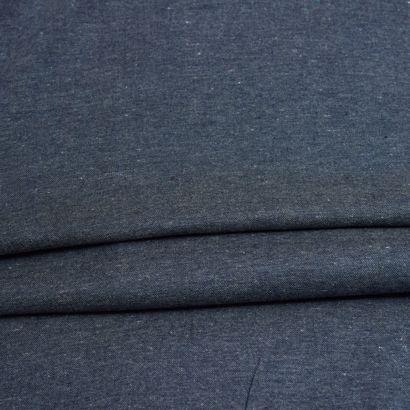 Dark Gray Solid Cotton Handloom Fabric