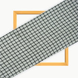 Gray Black Checks Cotton Handloom Fabric