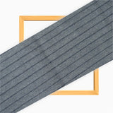 Gray Black Stripe Cotton Handloom Fabric