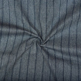 Gray Black Stripe Cotton Handloom Fabric