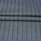 Gray Black Stripe Cotton Handloom Fabric