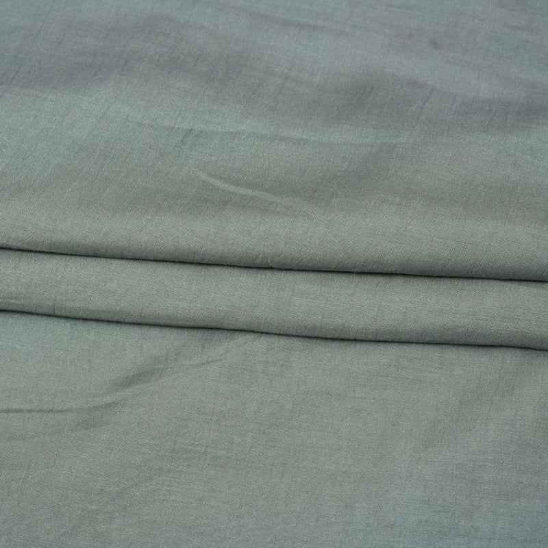 Gray Solid Rayon Fabric