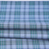 Gray and Black Check Handloom Cotton Fabric