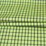 Green Black Checks Cotton Handloom Fabric