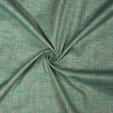 Green Blue Texture Cotton Handloom Fabric