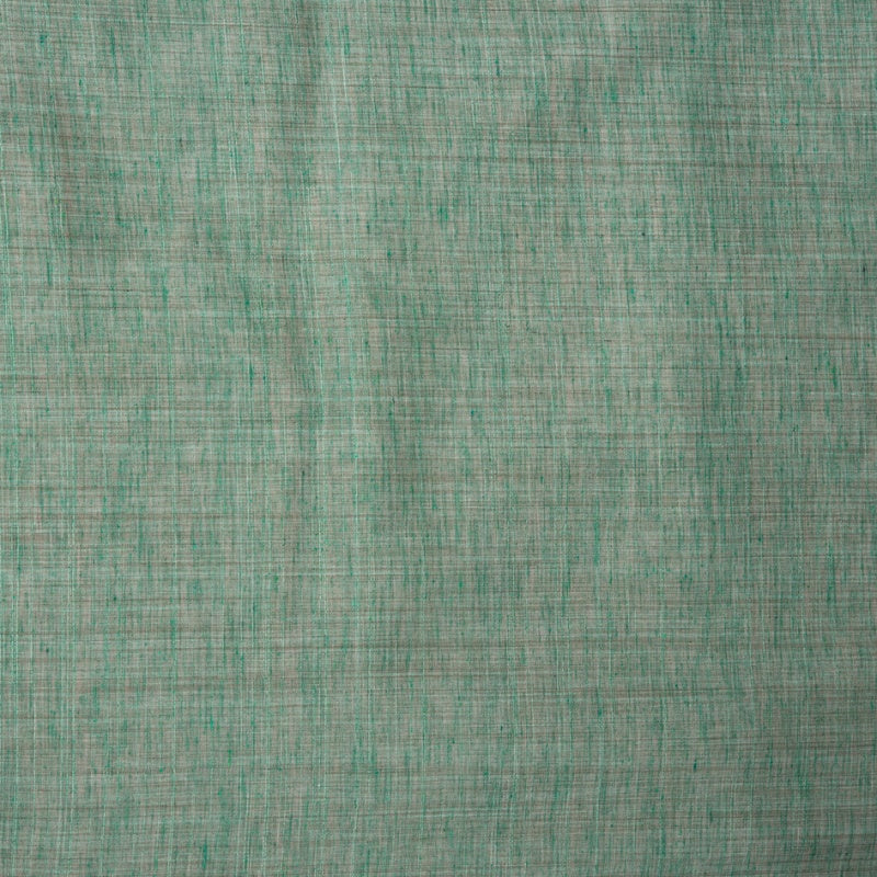 Green Blue Texture Cotton Handloom Fabric