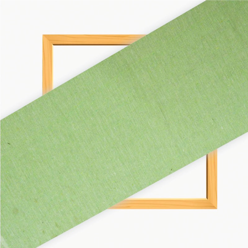 Green Solid Cotton Handloom Fabric