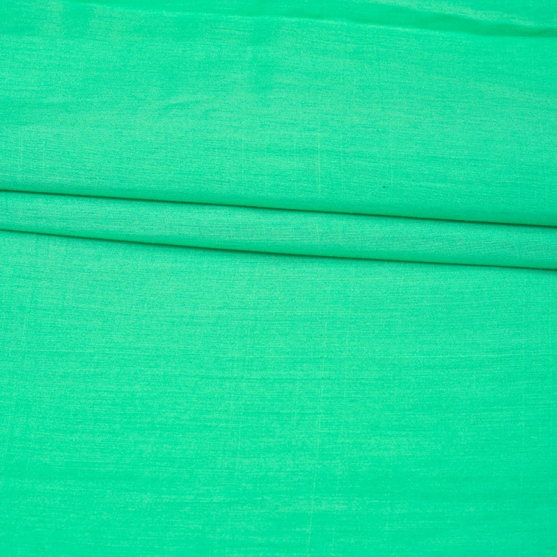 Green Solid Rayon Fabric
