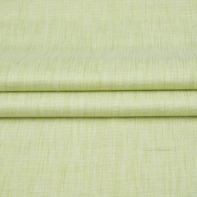 Green Texture Handloom Cotton Fabric