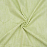 Green Texture Handloom Cotton Fabric