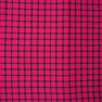 Magenta Pink Black Checks Cotton Handloom Fabric