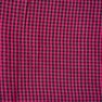 Magenta Pink Black Small Checks Cotton Handloom Fabric