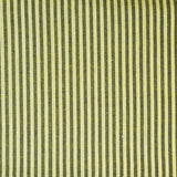 Olive Green Black Stripe Cotton Handloom Fabric