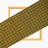 Olive Green Black Triple Line Checks Cotton Handloom Fabric