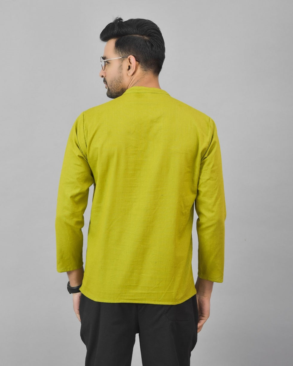 Combo of 2 Men Kurtas Solid Cotton-25262