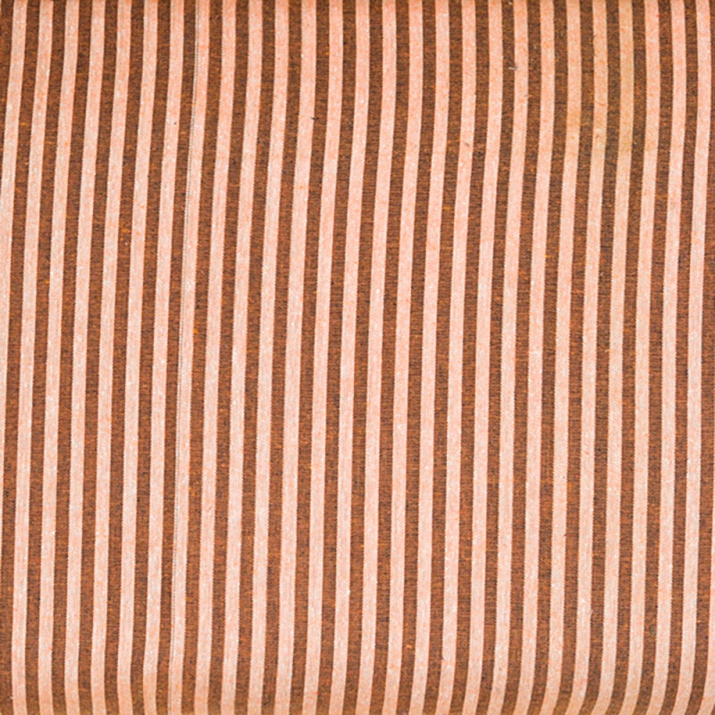 Orange Brown Stripe Cotton Handloom Fabric