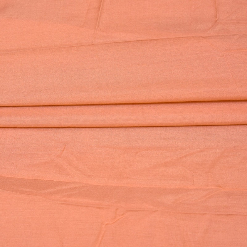 Peach Solid Rayon Fabric