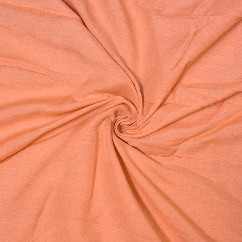 Peach Solid Rayon Fabric