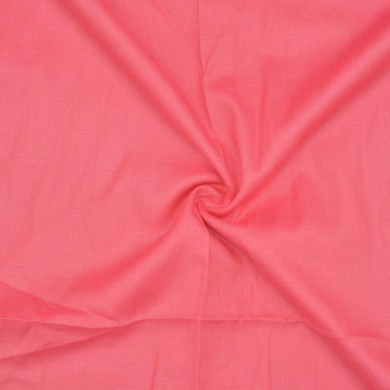 Pink Handloom Cotton Fabric