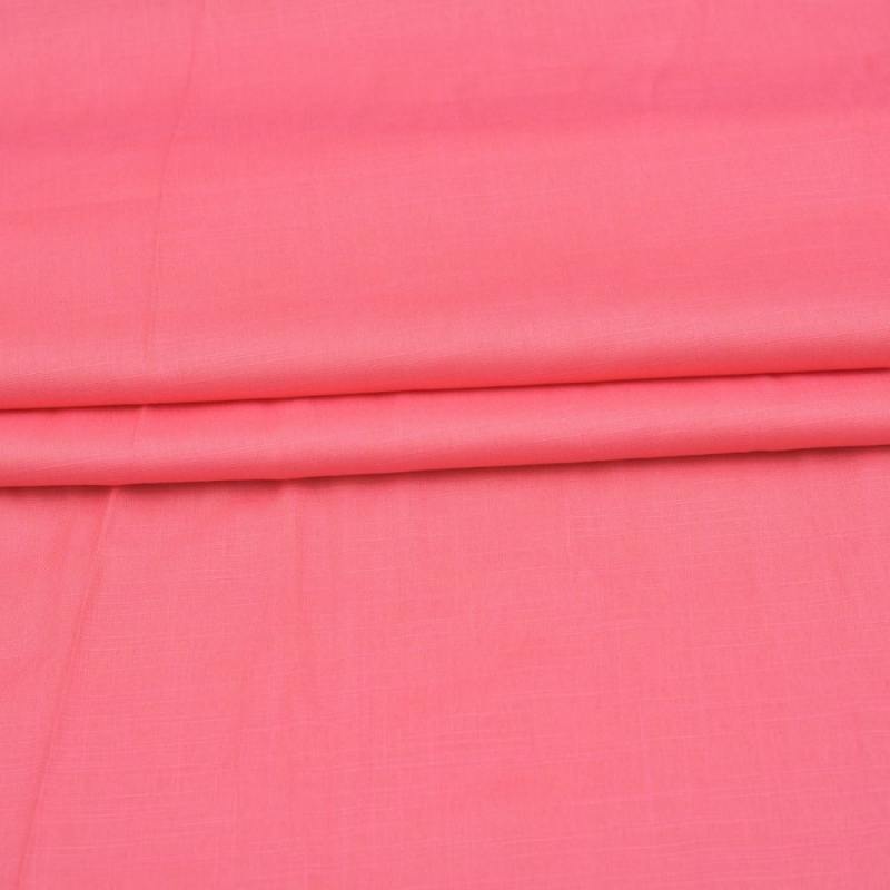 Pink Handloom Cotton Fabric