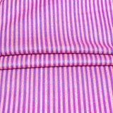 Pink Purple Stripe Cotton Handloom Fabric