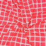 Pink White Checks Cotton Handloom Fabric