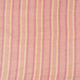 Pink Yellow Stripe Cotton Handloom Fabric