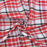 Pink and White Check Handloom Cotton Fabric
