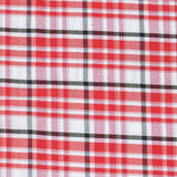 Pink and White Check Handloom Cotton Fabric