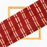 Red Beige Line Cotton Fabric