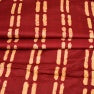 Red Beige Line Cotton Fabric
