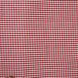 Red White Small Checks Cotton Handloom Fabric