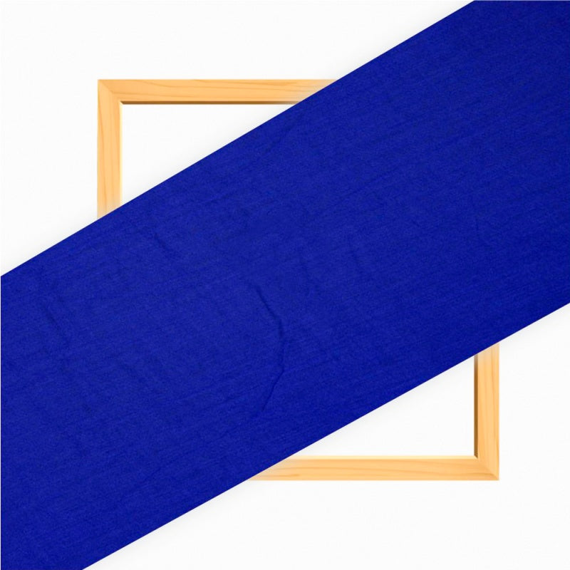 Royal Blue Solid Rayon Fabric