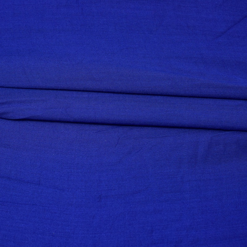 Royal Blue Solid Rayon Fabric