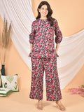 Women Red Black Printed Cod set CS-2006
