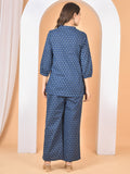 Women Blue Printed Cod Set CS-2014