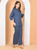 Women Blue Printed Cod Set CS-2014