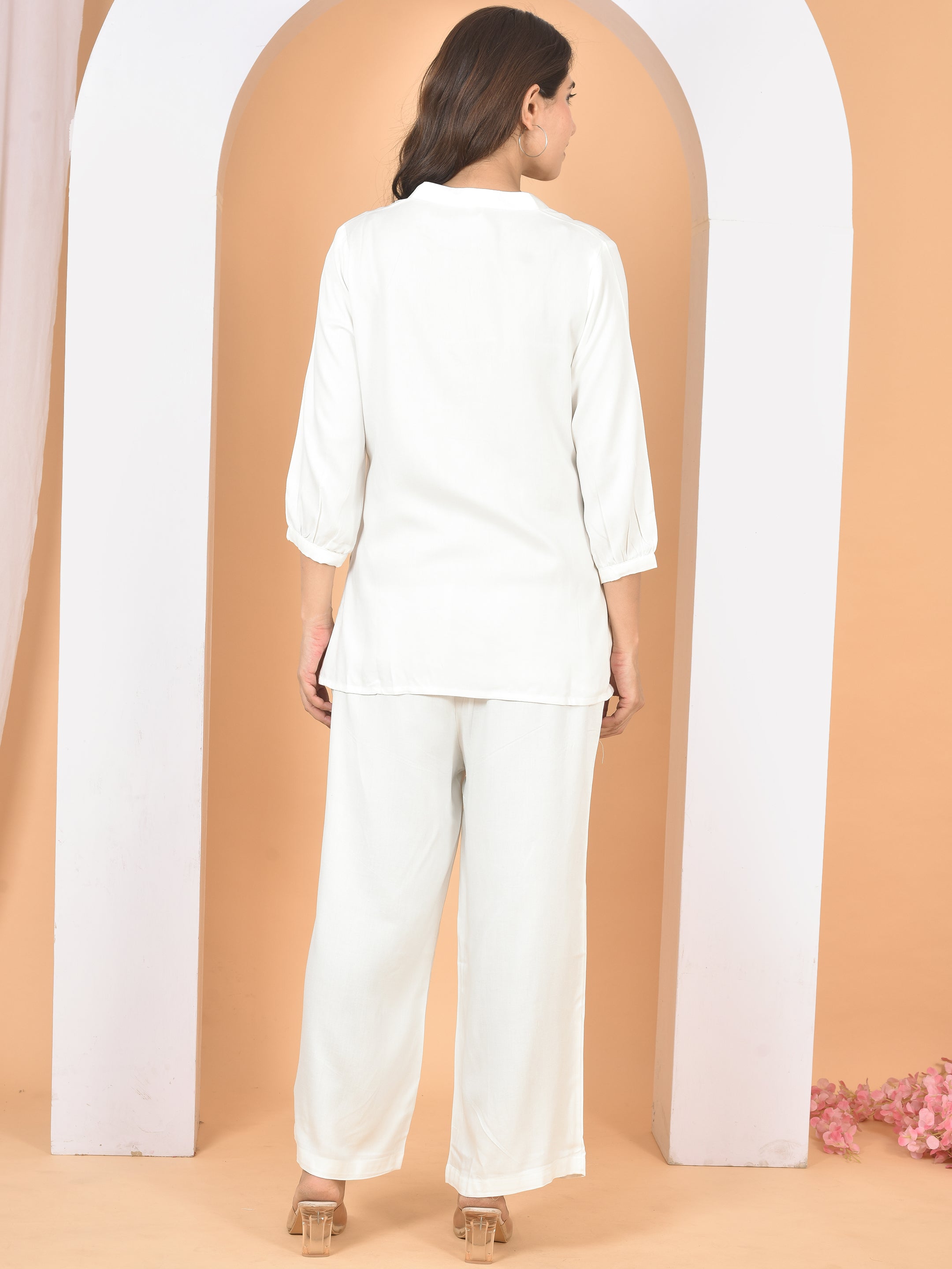 Women White Plain Cod set CS-2024