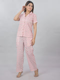 Plus Size printed pink cord set