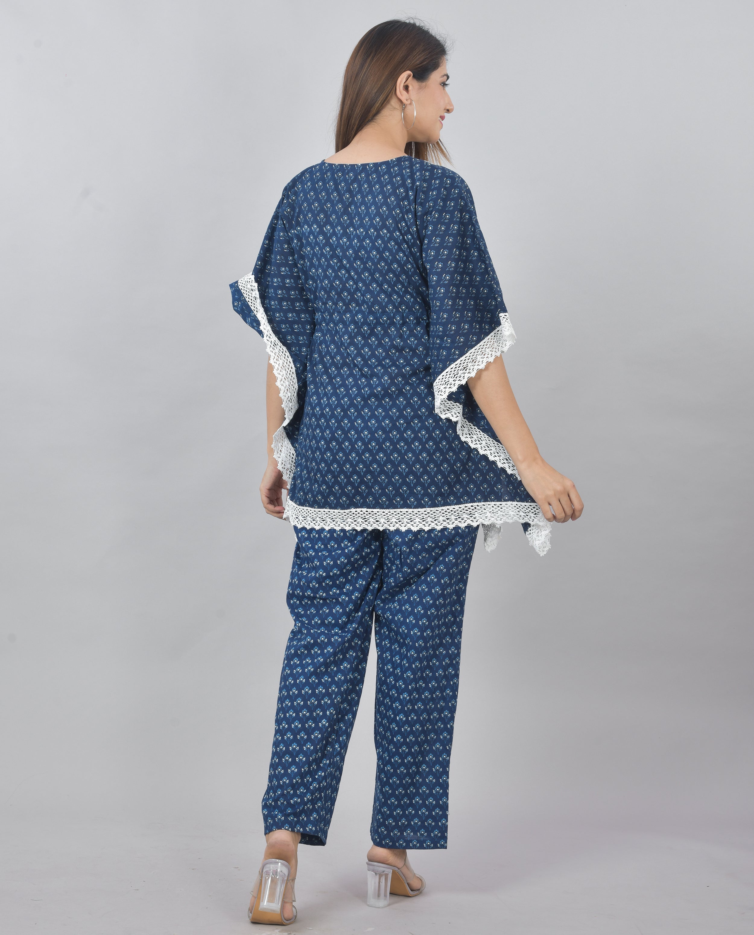PLUS SIZE KAFTAN CORD SET IN COTTON